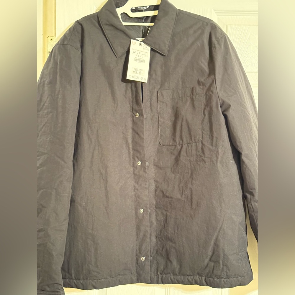 Zara Men's Padded Black Jacket-Brand New With Tags